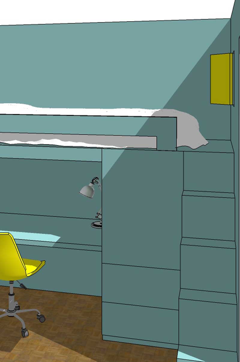 Interior layout – Paris 11th